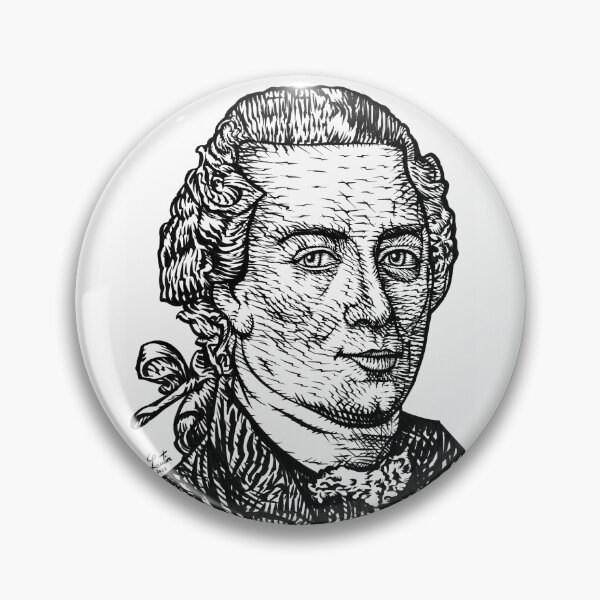 Item preview, IMMANUEL KANT ink portrait .2 designed and sold by lautir.