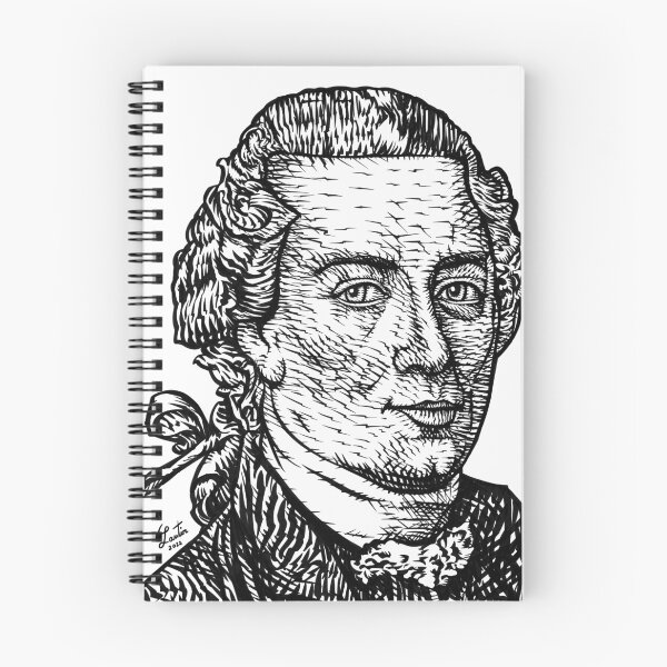 Item preview, IMMANUEL KANT ink portrait .2 designed and sold by lautir.