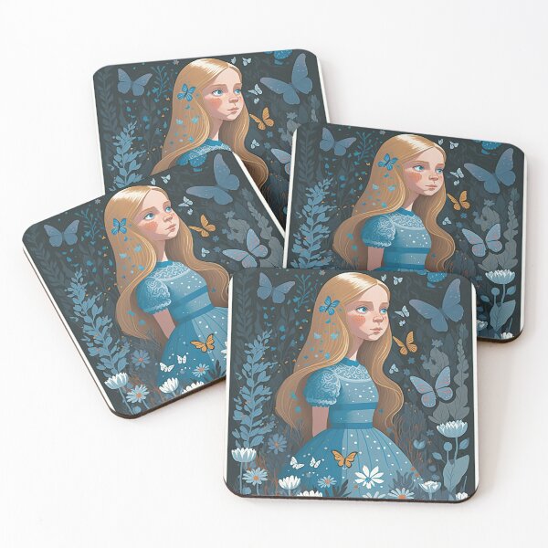 Item preview, Blue Alice in Wonderland designed and sold by tinkertailorart.