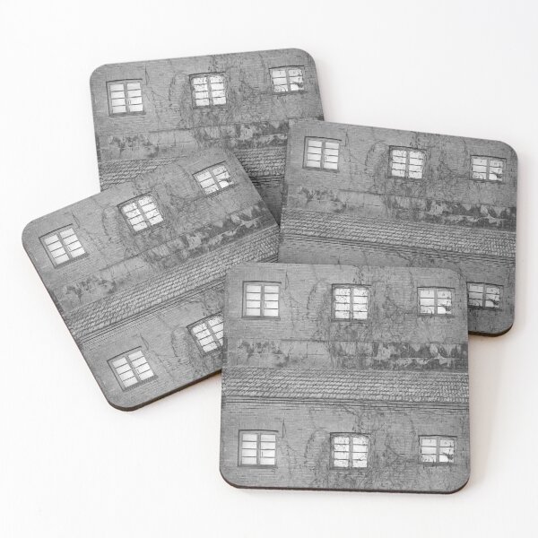 Item preview, Brick Building with Three Windows Monochrome designed and sold by Taina Sohlman.