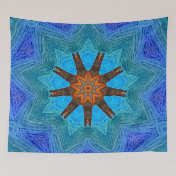 Item preview, *LUMINOUS CONCERTO FOR A NINE-POINTED STAR, IN OCEAN MOON - BAHA'I SIGN - UNITY IN DIVERSITY - BAHA'I WORLD PEACE - UNIVERSAL LOVE - WORLD CITIZEN* designed and sold by Ralek.