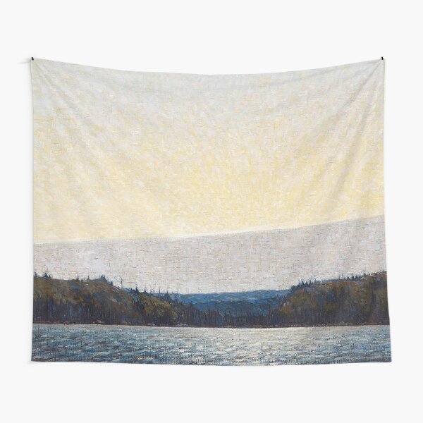 Landscape of Beautiful Harbor,Fishing - Tapestry