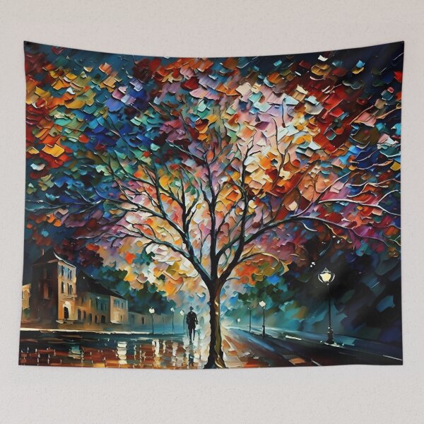 Aperçu de l'œuvre Arbre de vie Yggdrasil - Dans le style de Leonid Afremov créée et vendue par Viperzx.