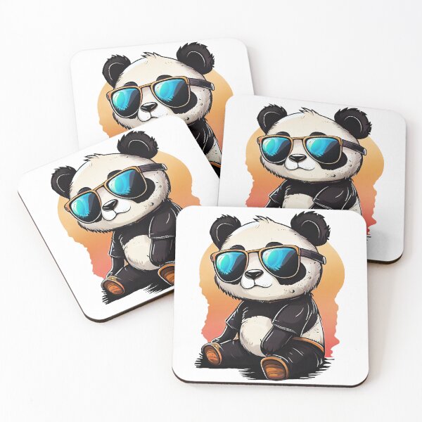 Item preview, Cool panda with sunglasses designed and sold by Melcu.