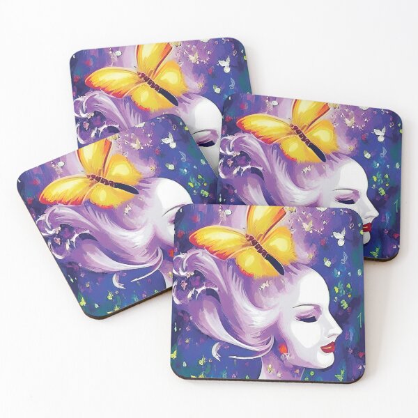 Item preview, Euphoria or The Smile of the Butterfly Woman designed and sold by FriskyLemur.