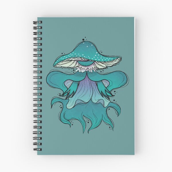 Aperçu de l'œuvre Champignon Agaric Vert-de-Gris | Fond vert créée et vendue par TinyKatCreative.