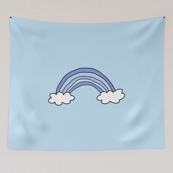 Item preview, Pastel Blue Rainbow designed and sold by everything4eva.