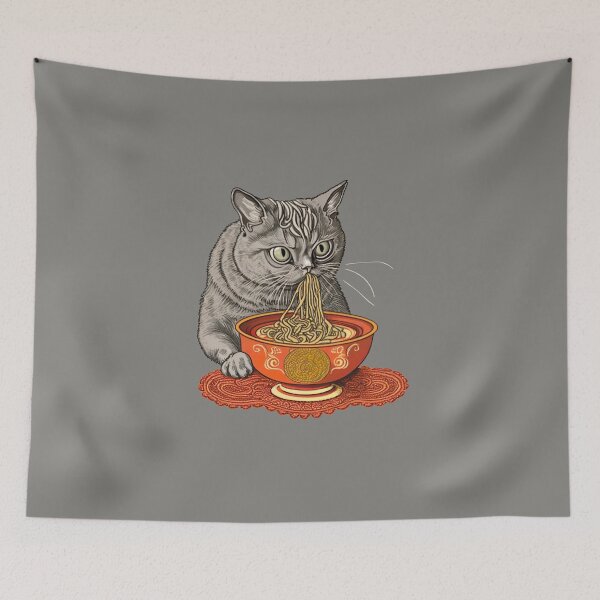 Item preview, Antonio the Burmese Cat that loves Spaghetti  designed and sold by Vaporboy1994.