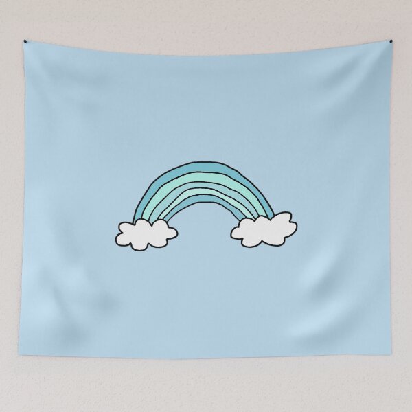 Item preview, Pastel Blue Rainbow designed and sold by everything4eva.
