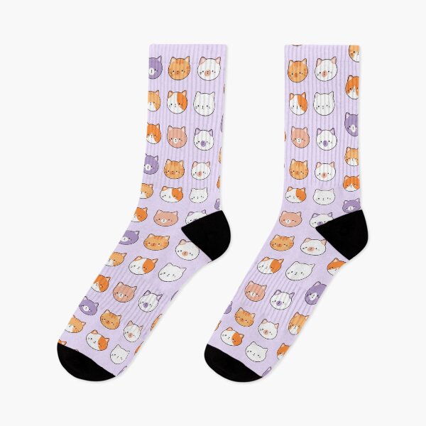 Item preview, Cute cat faces pack - kawaii cat heads illustration  designed and sold by Yarafantasyart.