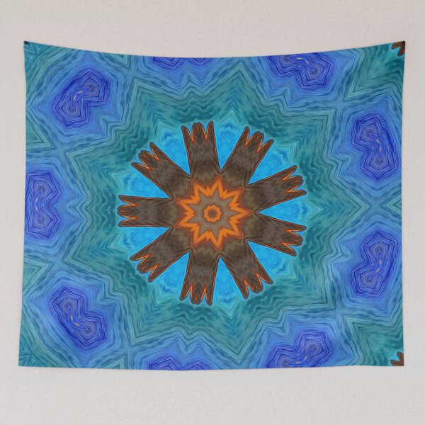 Item preview, *LUMINOUS CONCERTO FOR A NINE-POINTED STAR, IN OCEAN MOON - BAHA'I SIGN - UNITY IN DIVERSITY - BAHA'I WORLD PEACE - UNIVERSAL LOVE - WORLD CITIZEN* designed and sold by Ralek.
