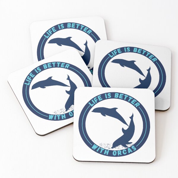 Item preview, Life Is Better With Orcas , new orca logo designed and sold by Robo-toons.