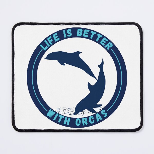 Item preview, Life Is Better With Orcas , new orca logo designed and sold by Robo-toons.