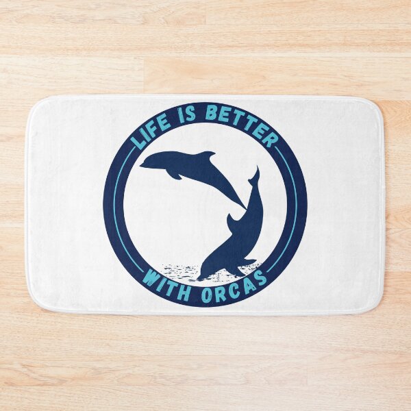 Item preview, Life Is Better With Orcas , new orca logo designed and sold by Robo-toons.