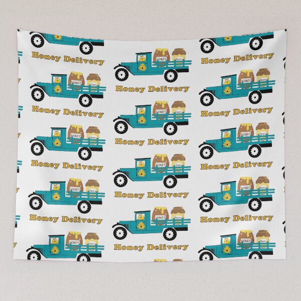 Item preview, Cute Honey Bee Driving Honey Delivery Truck, Funny Bee designed and sold by 1FunLife.