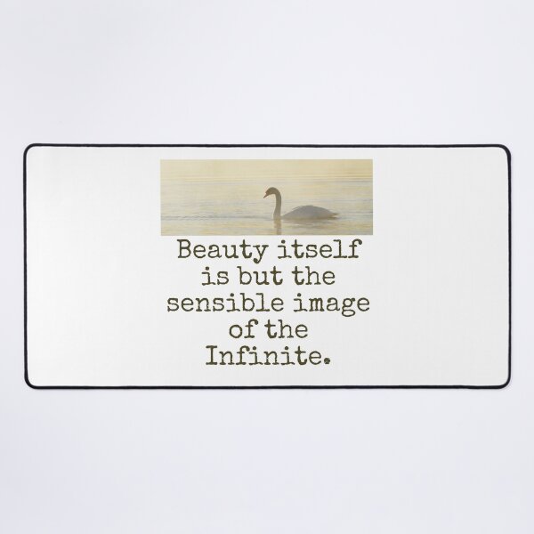Item preview, Beauty Itself Is But The Sensible Image - Beauty Quote designed and sold by CrankyOldDude.