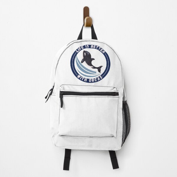 Item preview, Life Is Better With Orcas , new logo design designed and sold by Robo-toons.