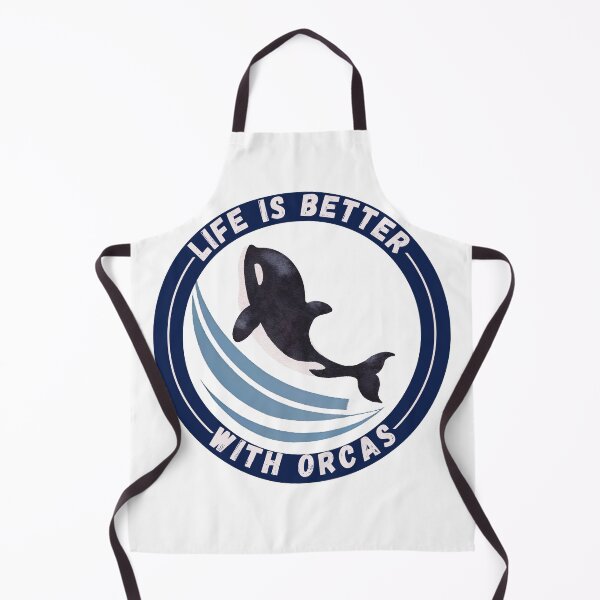 Item preview, Life Is Better With Orcas , new logo design designed and sold by Robo-toons.
