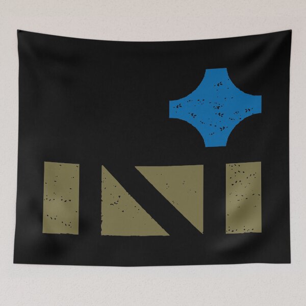Item preview, North Star Letter N Gold and Blue designed and sold by Wiggly Lines.