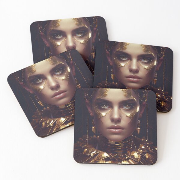 Item preview, Radiant and Regal: The Mesmerizing Presence of the Golden Goddess designed and sold by PosterManiaRo.