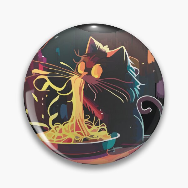 Item preview, Cat eating spaghetti designed and sold by HappyBox--.