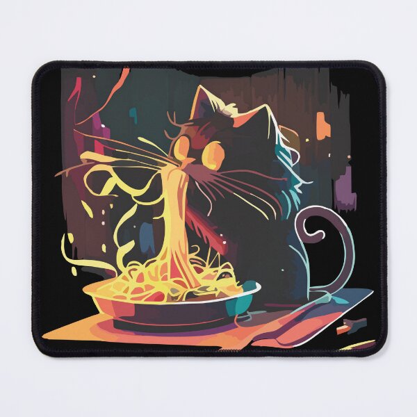 Item preview, Cat eating spaghetti designed and sold by HappyBox--.