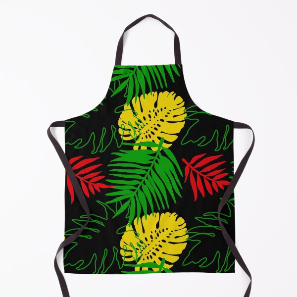 Item preview, Tropical Rasta Colors palm Leaves Pattern designed and sold by HotHibiscus.