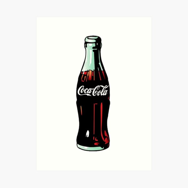 Pop-Art-Coca-Cola-Flasche Kunstdruck