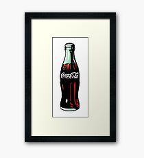 Pop Art Coca-Cola Bottle Framed Print