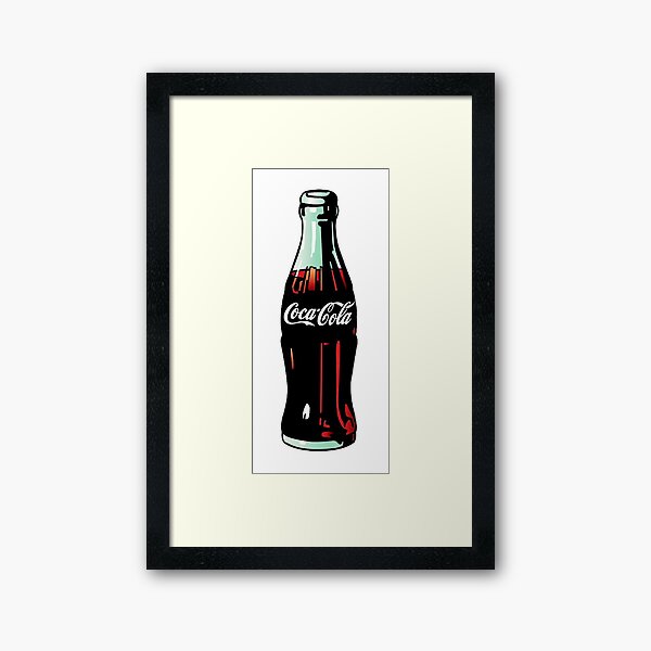Pop Art Coca-Cola Bottle Framed Art Print