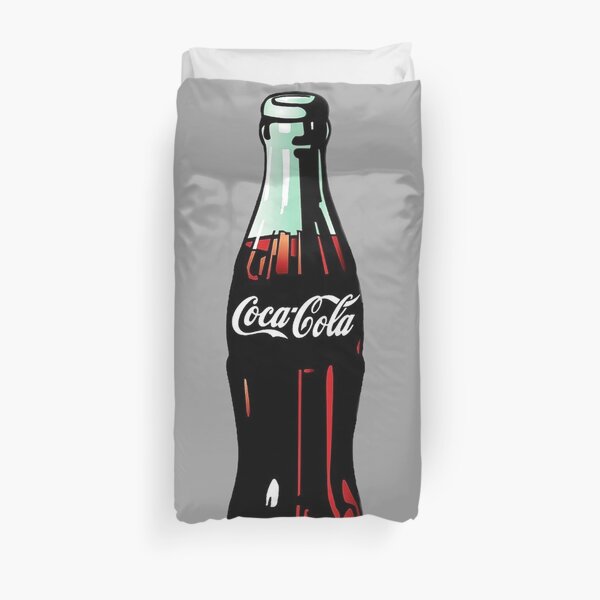Pop Art Coca-Cola Bottle Duvet Cover