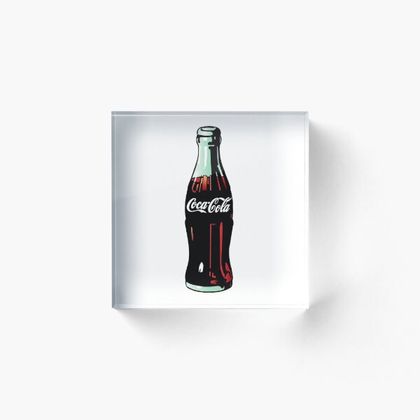 Pop Art Coca-Cola Bottle Acrylic Block