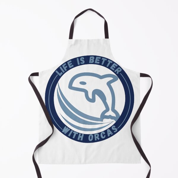 Item preview, Life Is Better With Orcas , new logo design designed and sold by Robo-toons.