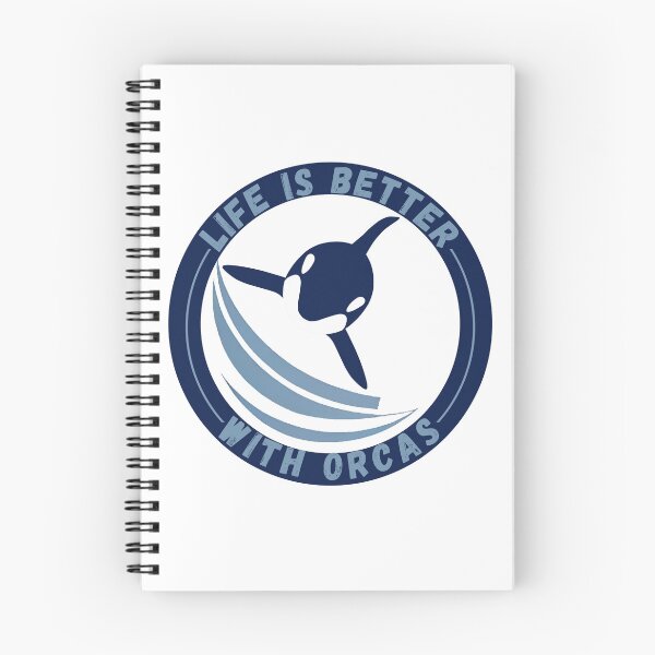 Item preview, Life Is Better With Orcas , new logo design designed and sold by Robo-toons.