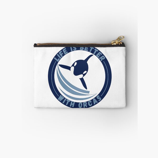 Item preview, Life Is Better With Orcas , new logo design designed and sold by Robo-toons.