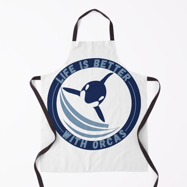 Item preview, Life Is Better With Orcas , new logo design designed and sold by Robo-toons.