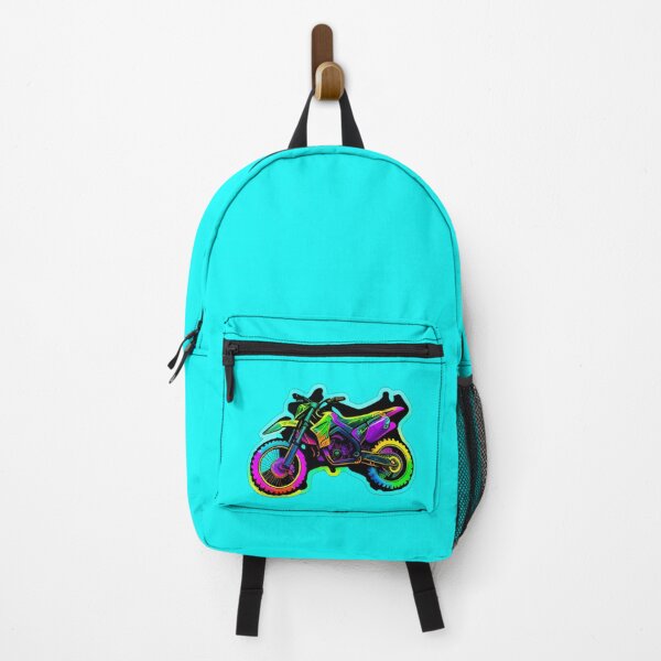 Item preview, Motocross Dirt Bike Cyberpunk Colorful Neon designed and sold by beluxe.