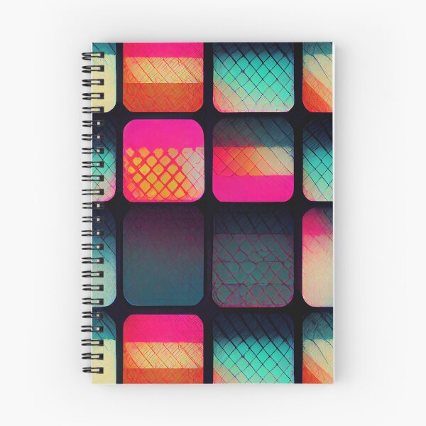 Item preview, Patrón retro digital de neón designed and sold by YeKnot.