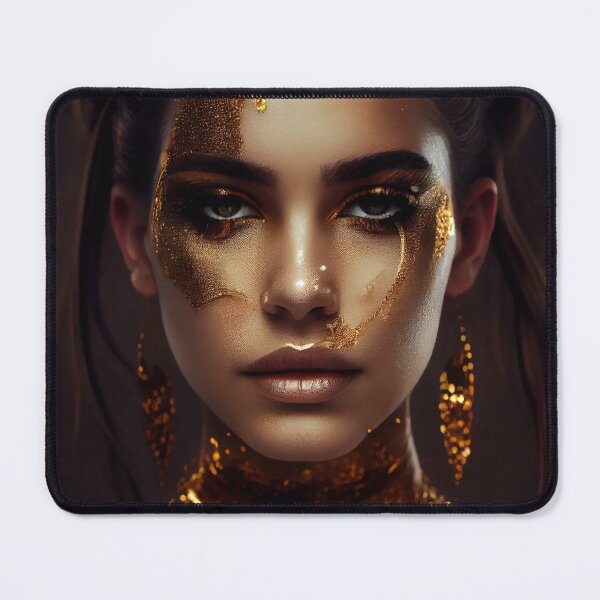 Item preview, Radiant Elegance: The Commanding Presence of the Golden Goddess designed and sold by PosterManiaRo.