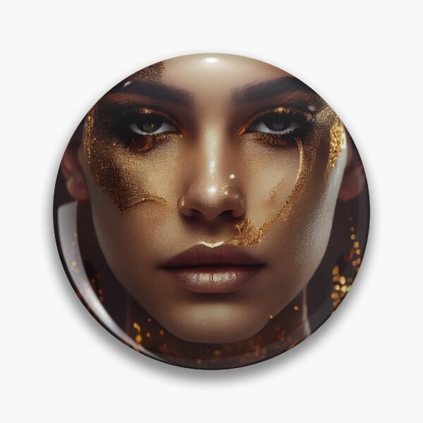 Item preview, Radiant Elegance: The Commanding Presence of the Golden Goddess designed and sold by PosterManiaRo.