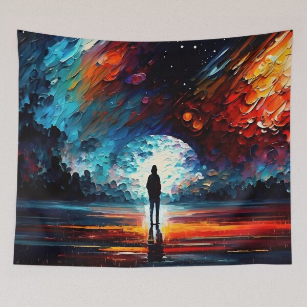 Aperçu de l'œuvre Lost in Space Galaxy - Inspiré de Leonid Afremov créée et vendue par Viperzx.