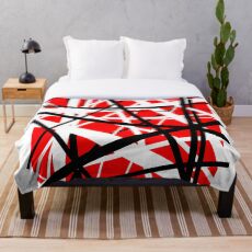 Frankenstein Pattern (Red) Throw Blanket