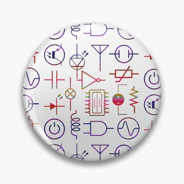 Item preview, Colorful Electronics Components | Electronic Engineering | Electronics Collage designed and sold by EngineersArt.