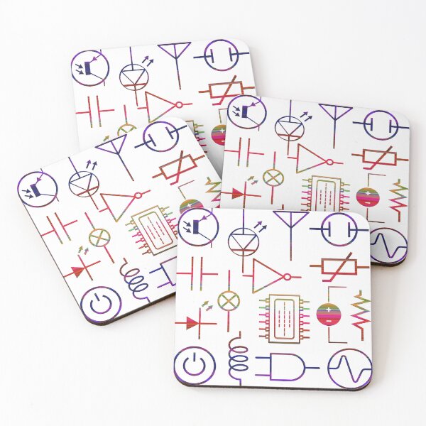 Item preview, Colorful Electronics Components | Electronic Engineering | Electronics Collage designed and sold by EngineersArt.