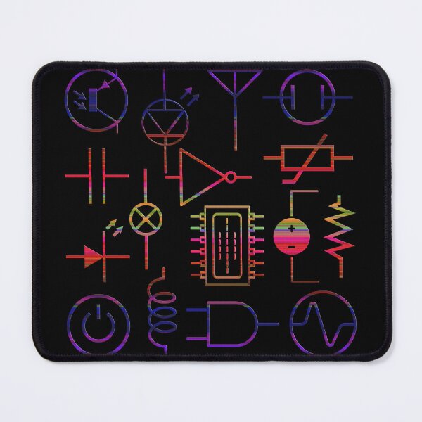 Item preview, Colorful Electronics Components | Electronic Engineering | Electronics Collage designed and sold by EngineersArt.