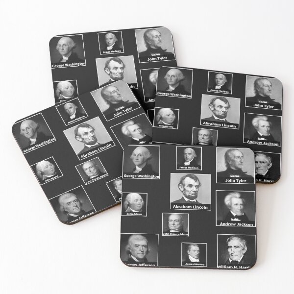 Item preview, Famous Presidents Black and White Grid Pattern designed and sold by Best-Designers.