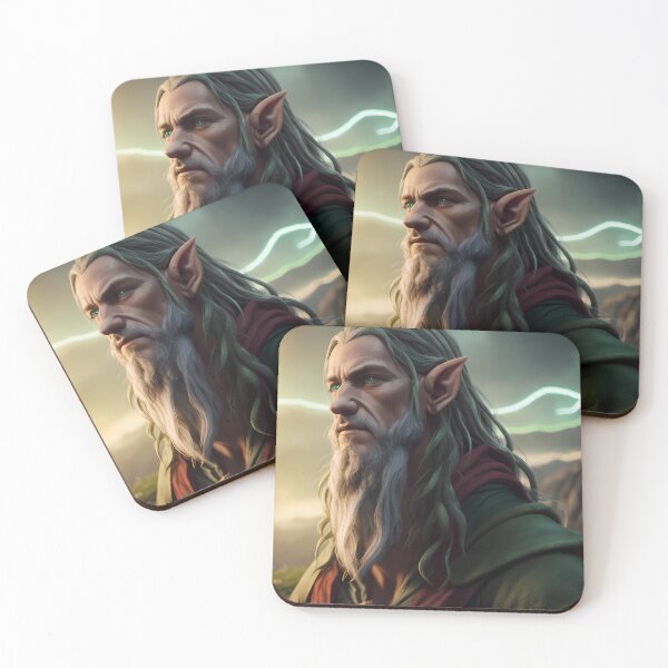 Item preview, Elf Dwarf Lighning Nature Background White Beard - Fantasy Collection designed and sold by SpektroDesign.