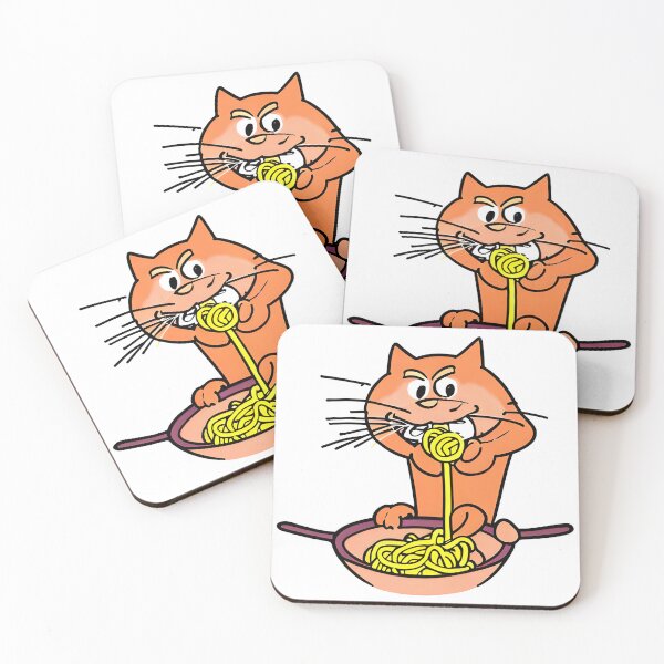 Item preview, Cat Eating Spaghetti, Sneaky Fun Lovable Cat, Cat Eyes, Kitten Eating designed and sold by 1FunLife.