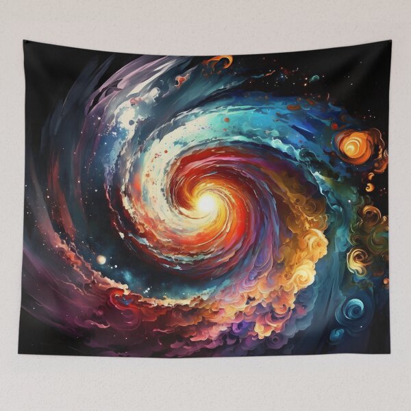 Aperçu de l'œuvre Galaxie de l'espace - Inspiré de Leonid Afremov créée et vendue par Viperzx.