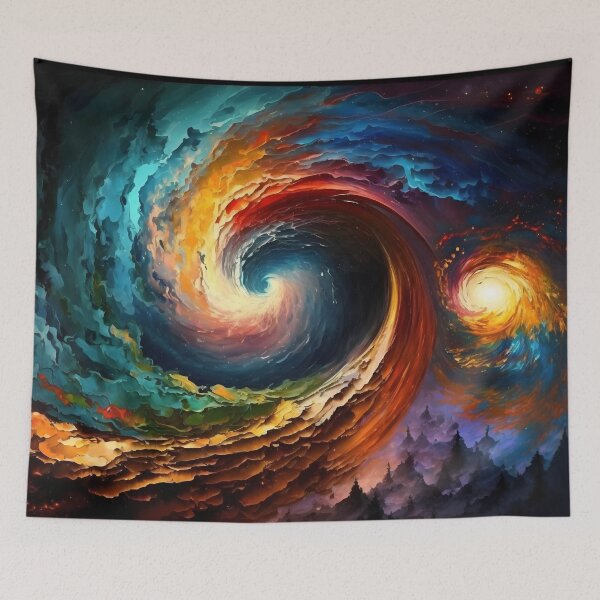Aperçu de l'œuvre Galaxie de l'espace - Inspiré de Leonid Afremov créée et vendue par Viperzx.